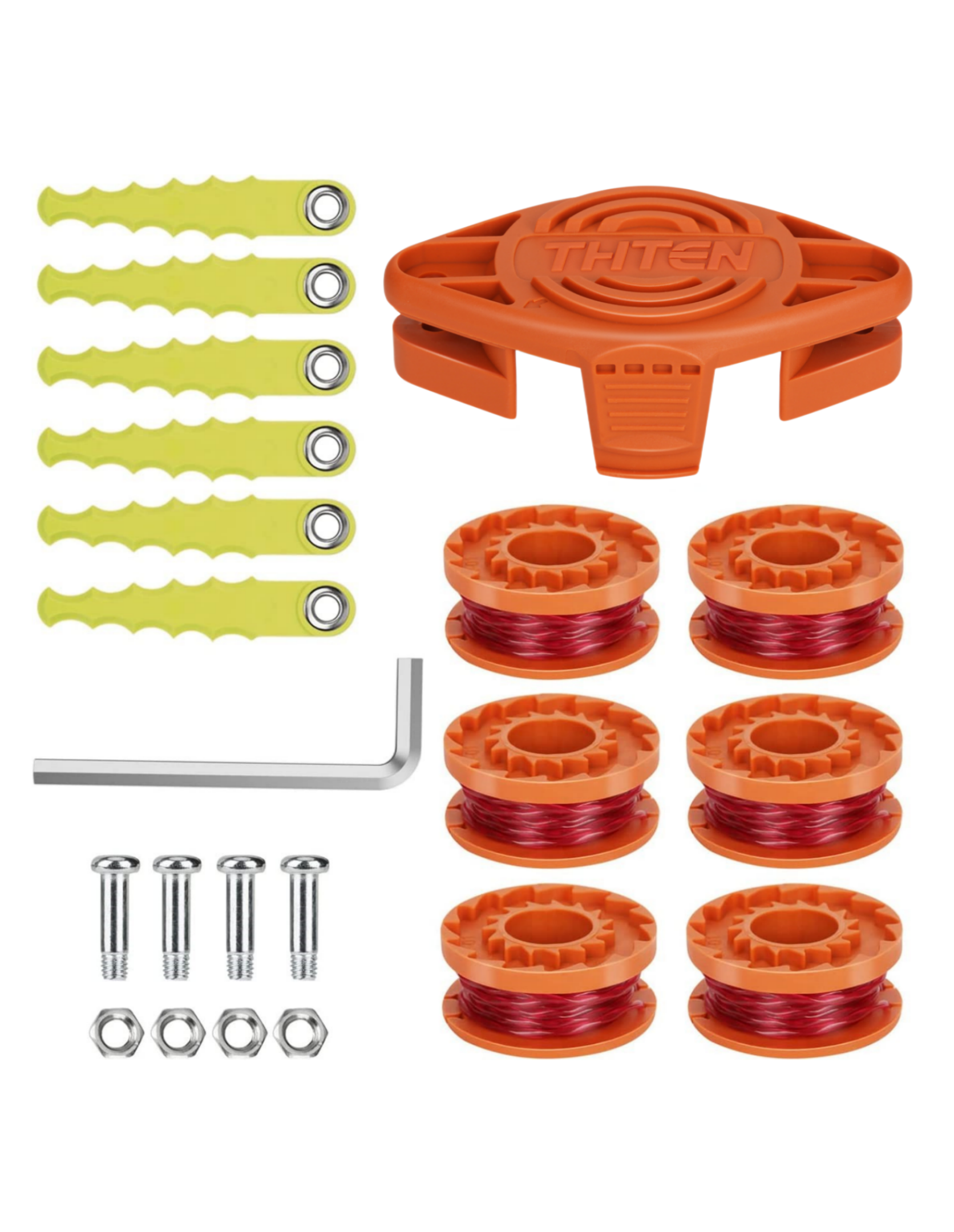 LUVCLS 20-Pack Worx WA0010 Replacement Spool Line, 10ft Nylon String for Grass Trimmer Edger LUVCLS 20-Pack Worx WA0010 Replacement Spool Line, 10ft Nylon String for Grass Trimmer Edger