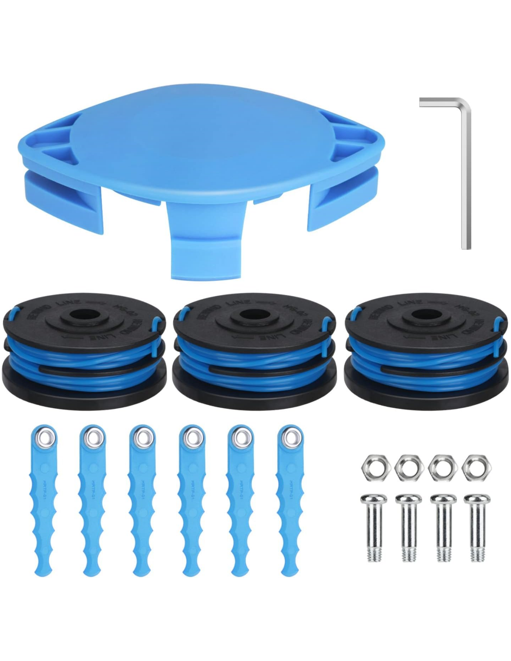 THTEN KST-120X Trimmer Blades Head Replacement Spool 20ft 0.065 inch Compatible with Kobalt KST 120x-06 and 40v Max Cordless String Trimmer 19 Pack