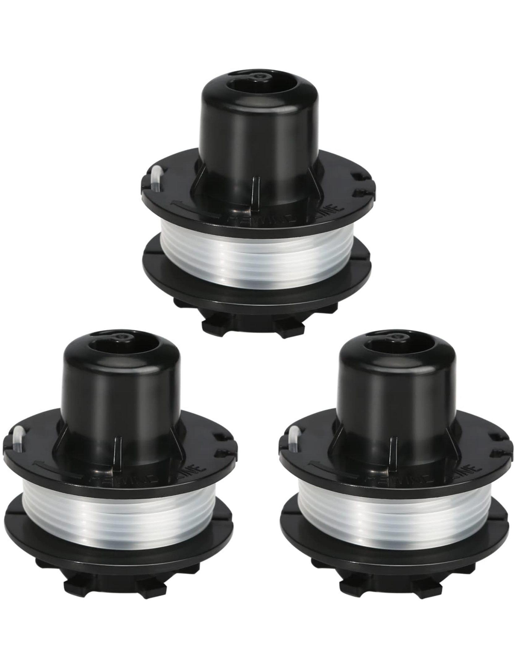 THTEN 88185 Electric Trimmer Replacement Spool Compatible with Toro 51241, 51460, 51464, 51467 0.065 Inch 10 Foot Line 3 Pack
