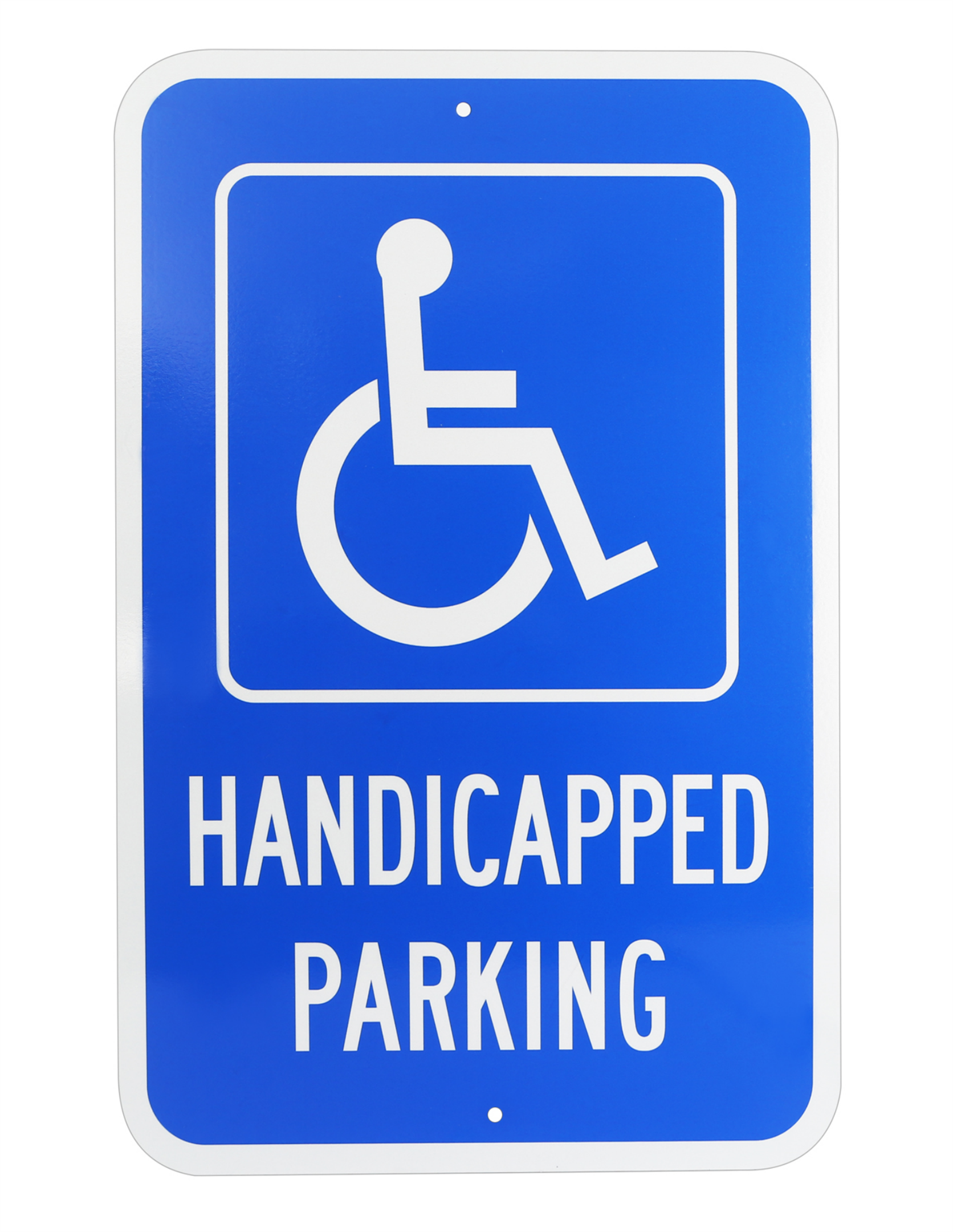 Thten Handicap Parking Sign, Reserved Parking Sign, Large 18"x12" 3M Reflective EGP Rust Free .63 Aluminum,Weather Fade Resistant,Easy Mounting,Indoor Outdoor Use