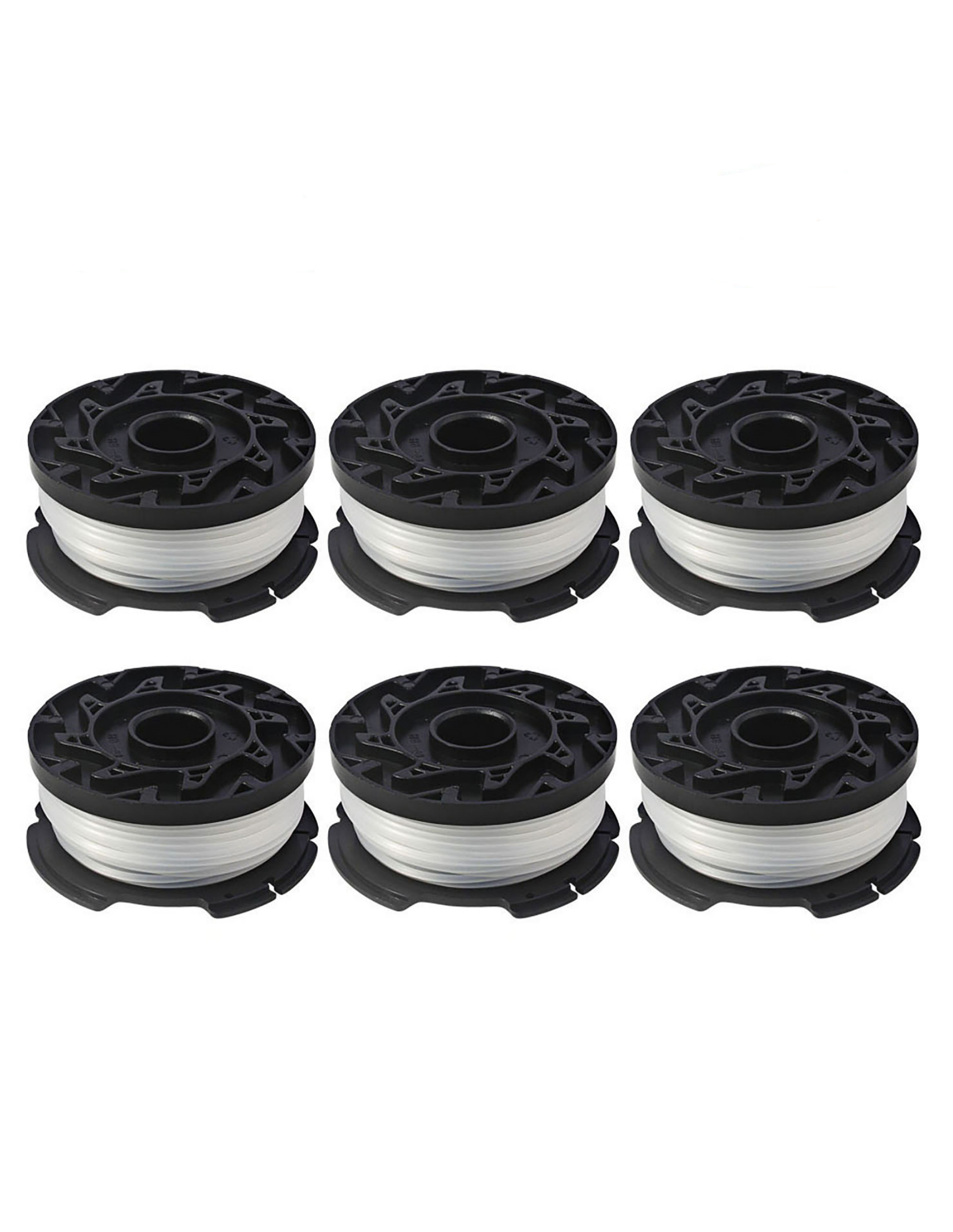 THTEN AF-100 Weed Eater Spools Compatible with Black Decker GH900 GH600 String Trimmer Replacement Spool Refills 30ft 0.065 Auto-Feed Single Lines Edger Parts Grass Trimmers (6 pcs)