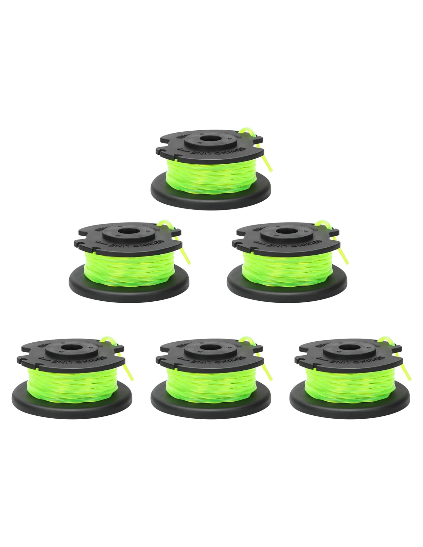 THTEN AC80S3 0.080" 11FT Trimmer Spool Line Compatible with Scotts HLCK0118 HLST01 Homelite 310917007 Single Line String Trimmer Spool 6 Pack