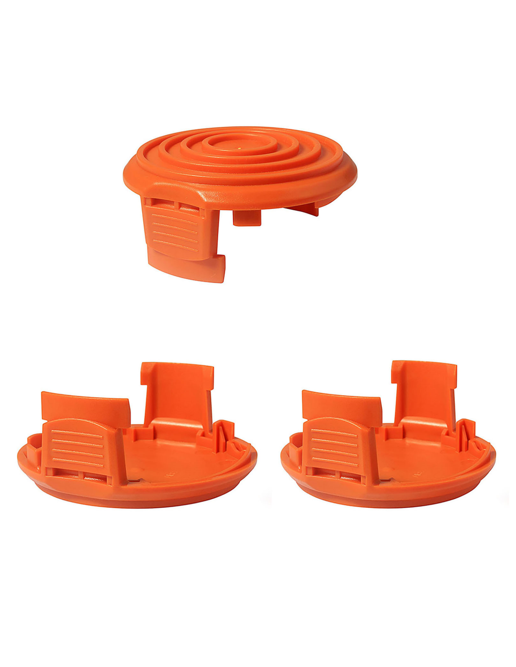 THTEN 50019417 Weed Eater Replacement Spools Cap Covers Compatible with Worx WA0007 WG116 WG119,50022833 Trimmer Line Cover,Weed Eater Spool Cap for Worx Parts 3 Pack